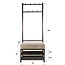 WoonStijl Garderobebank Luno 70cm Drift bruin