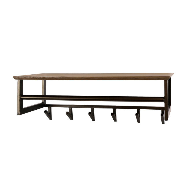 WoonStijl Kapstok Bruno 6 haken Drift bruin