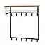 WoonStijl Kapstok Bruno hoog 2x6 haken Drift bruin