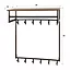 WoonStijl Kapstok Bruno hoog 2x6 haken Drift bruin