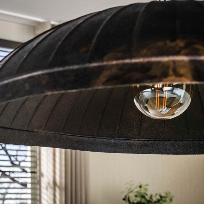 WoonStijl Hanglamp Guard 1-lichts Ø90cm  Smoked bruin