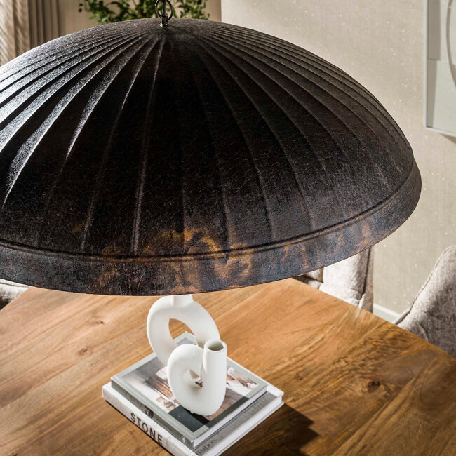 WoonStijl Hanglamp Guard 1-lichts Ø90cm  Smoked bruin