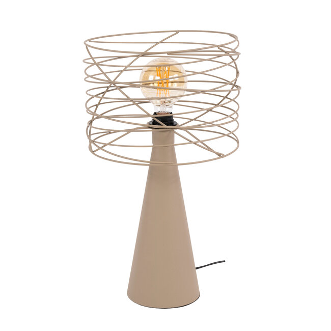 WoonStijl Tafellamp Curl 1-lichts Beige