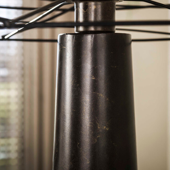 WoonStijl Vloerlamp Curl 1-lichts Urban bruin