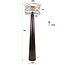 WoonStijl Vloerlamp Curl 1-lichts Urban bruin