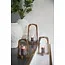 Light en Living Windlicht Ø26x48 cm ANOSY glas helder+hout naturel