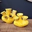 Light en Living Vaas deco 22,5x13,5x20 cm SIAJO keramiek geel-oranje