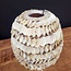 Light en Living Vaas deco  SARRIA Ø26 x 27 bamboo + schelp creme