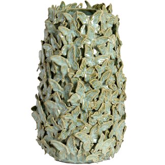 Light en Living Vaas deco Ø23x36,5 cm MARIPOSA keramiek mintgroen