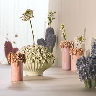 Light en Living Vaas deco Ø31,5x23 cm LIRIEN keramiek mintgroen