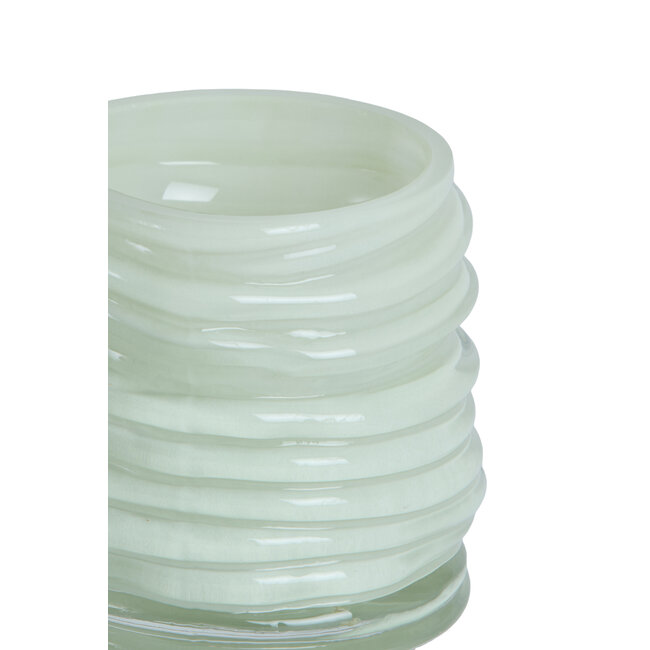 Light en Living Windlicht MILYAN Ø10x9 cm mintgroen glas | Light & Living