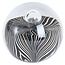 Light en Living Ornament Ø8x8 cm MATHYAS glas zwart + wit