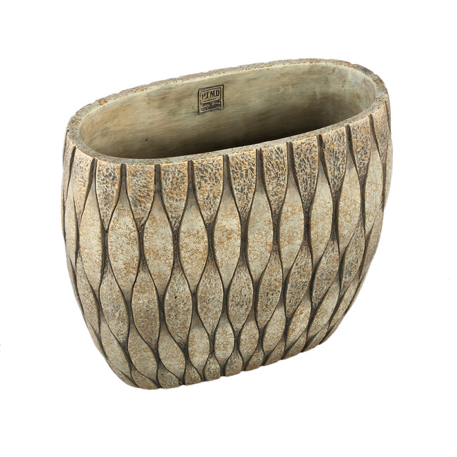 PTMD Pot Joedi Taupe cement ovaal L