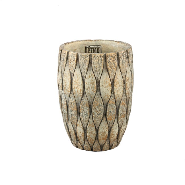 PTMD Pot Joedi Taupe cement rond L