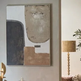 Light en Living Wandornament 90X3X120 cm ZIRELLE creme+zand+bruin