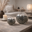 Light en Living Ornament Ø8x8 cm MATHYAS glas zwart + wit