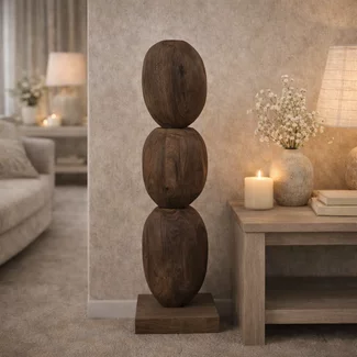 PTMD Ornament Kodey Bruin mangohout organisch
