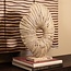 PTMD Ornament Vija Beige gegoten aluminium organisch S