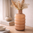 Light en Living Vaas Ø15,5x30 cm LUNETTE glas caramel