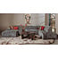 Tower Living Memphis Chaise Longue – 3 zits - Ottoman Rechts - Haga 16 charcoal