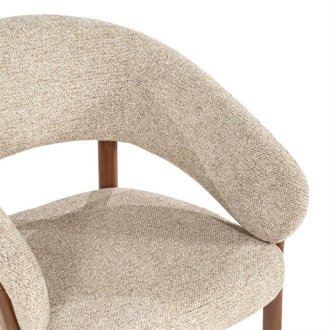By Boo Eetkamerstoel Sedia with armrest - bruin