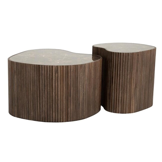 By Boo Salontafel Nice – set van 2 - bruin