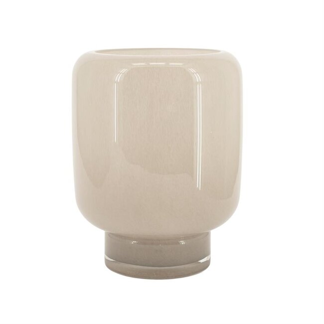 By Boo Vaas  / Windlicht Solenne groot - taupe