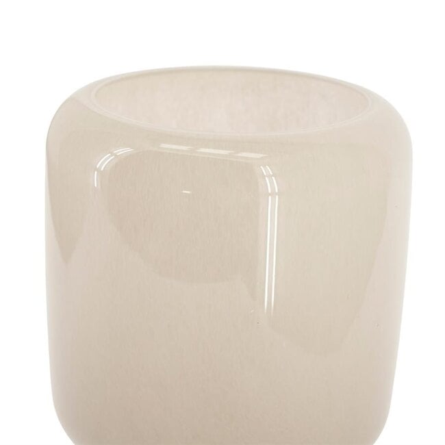 By Boo Vaas  / Windlicht Solenne groot - taupe