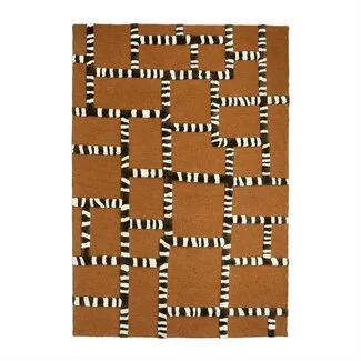 By Boo Vloerkleed StripeScape - caramel