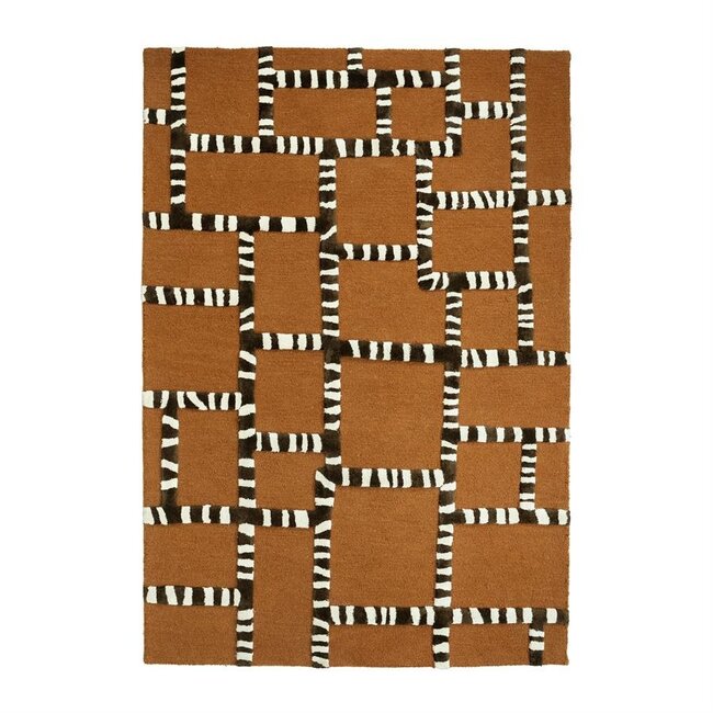 By Boo Vloerkleed StripeScape - caramel