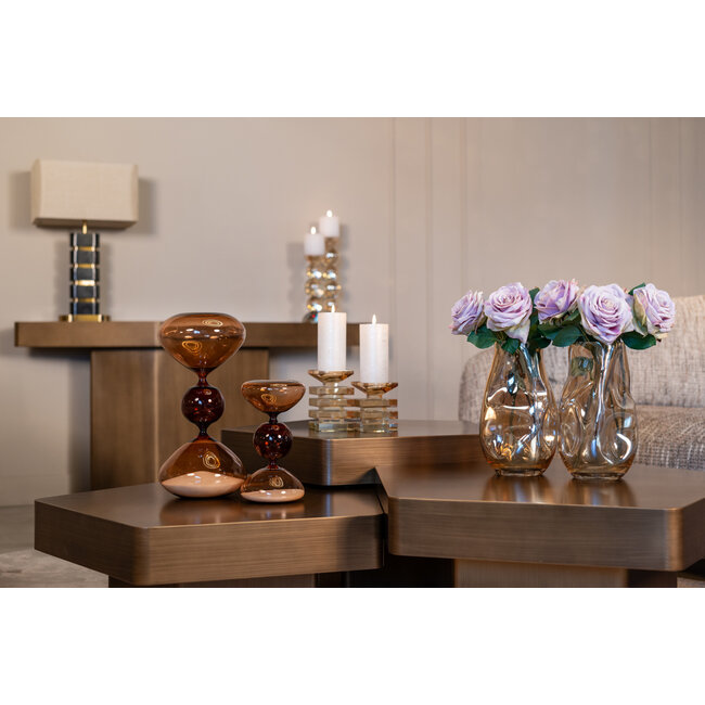 Richmond Interiors  Salontafel Hexa set van 3 geborsteld Goud