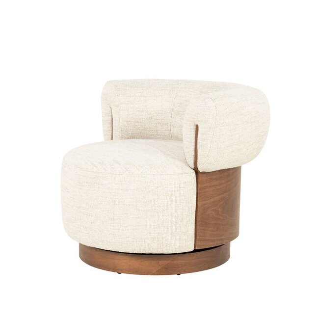Eleonora Fauteuil Nila bruin - beige Vanu