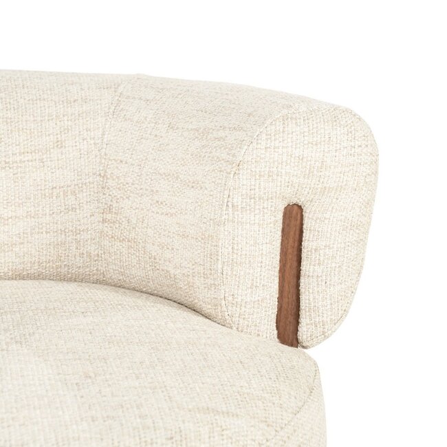 Eleonora Fauteuil Nila bruin - beige Vanu