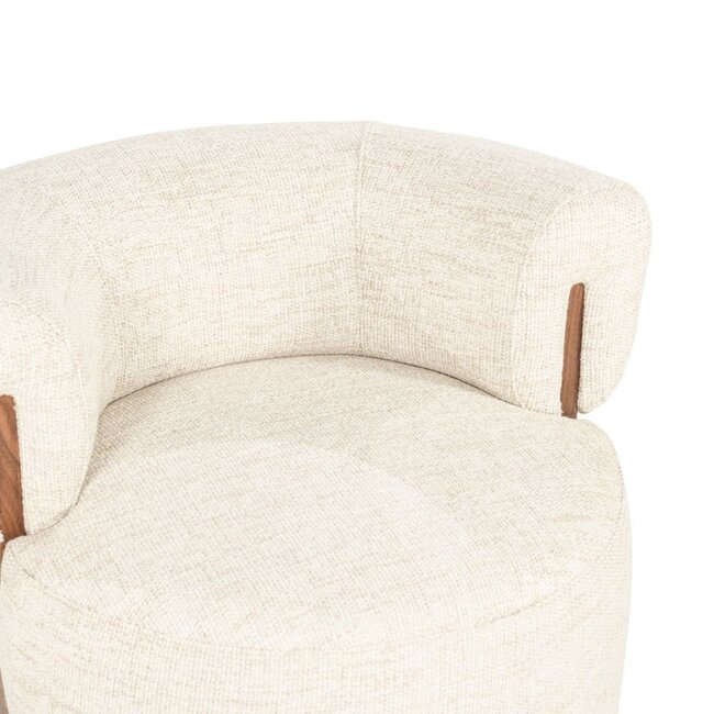 Eleonora Fauteuil Nila bruin - beige Vanu