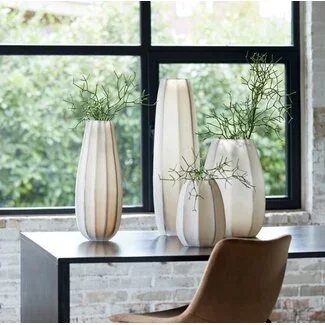Light en Living Vaas Ø17x60 cm BRADLEY glas licht bruin