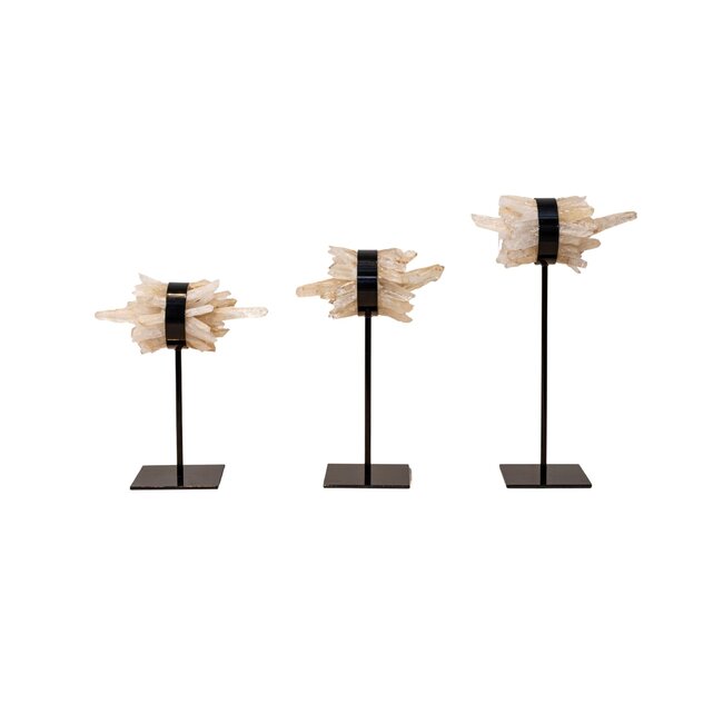 PTMD Ornament Yerin Naturel mineraal Quartz cluster - maat M