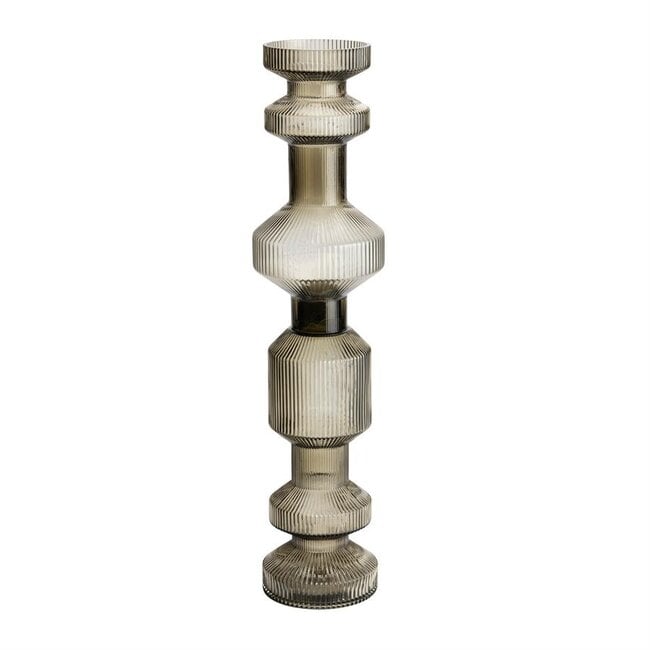 ISAA Vaas - Kandelaar Ara 14,5x61 cm - bruin