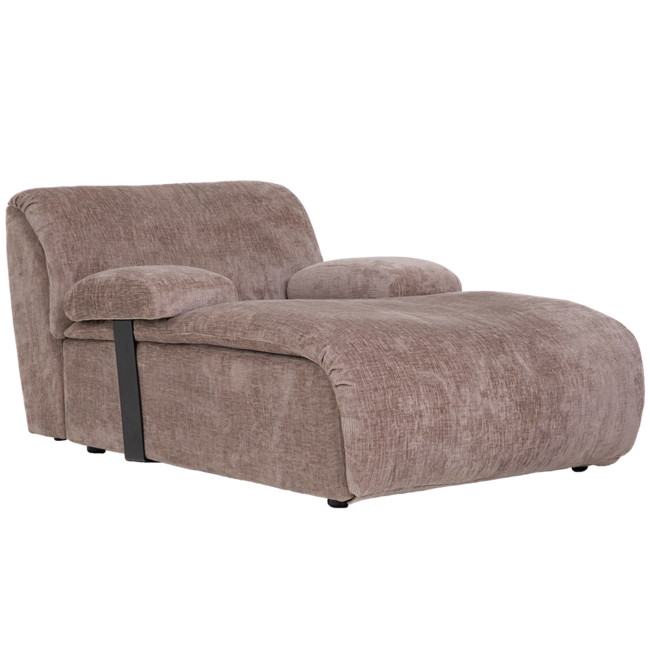 Tower Living Redford Chaise Longue zonder arm - Touch 04 taupe