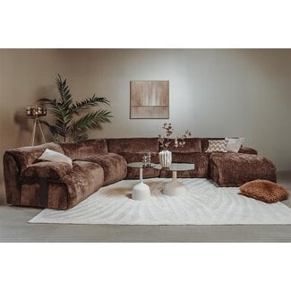 Tower Living Redford loungebank XXL - 3 kleuren - loungegedeelte, 2 rechte elementen, 2 hoekelementen en 2 armleuningen