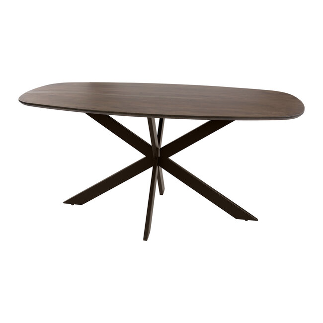 WoonStijl Eetkamertafel 180 Arhus solid bruin