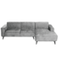 Tower Living Leeds 2 5-AL + Chaise R - Touch 27 Light grey