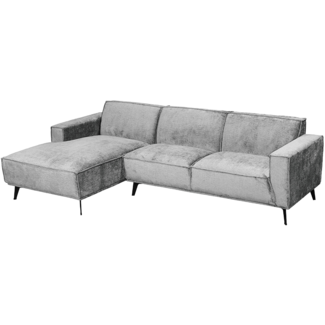 Tower Living Leeds 2 5-AR + Chaise L - Touch 27 Light grey