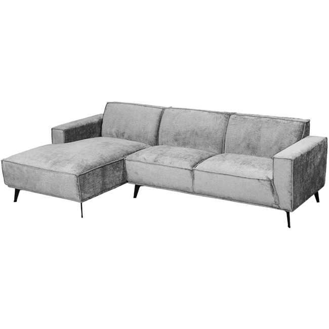 Tower Living Leeds 2 5-AR + Chaise L - Touch 27 Light grey