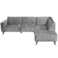 Tower Living Leeds 2 5-AL + Ottoman R - Touch 27 Light grey