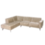 Tower Living Leeds 2 5-zits + Ottoman Links - Touch 102 Beige