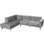 Tower Living Leeds 2 5-AR + Ottoman L - Touch 27 Light grey