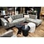 Woood Showroommodel - Statement hoekbank rechts structure velvet frost