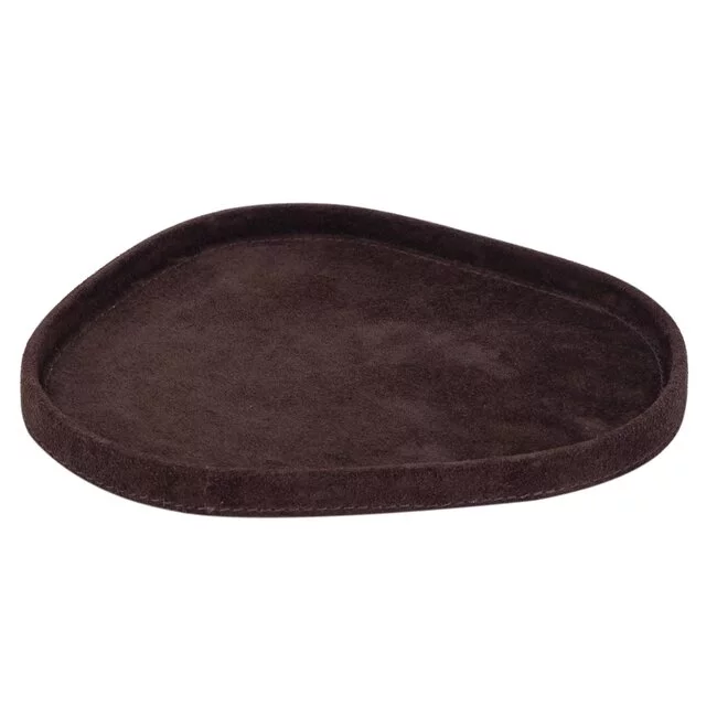 PTMD PTMD Sarahkate Placemat / Dienblad S - Donkerbruin Suède