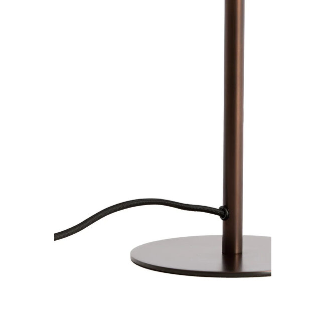Light en Living Tafellamp Ø20x34 cm CEDILLO metallic mat donker bruin-zwart - showroommodel