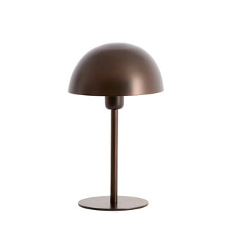 Light en Living Tafellamp Ø20x34 cm CEDILLO metallic mat donker bruin-zwart - showroommodel